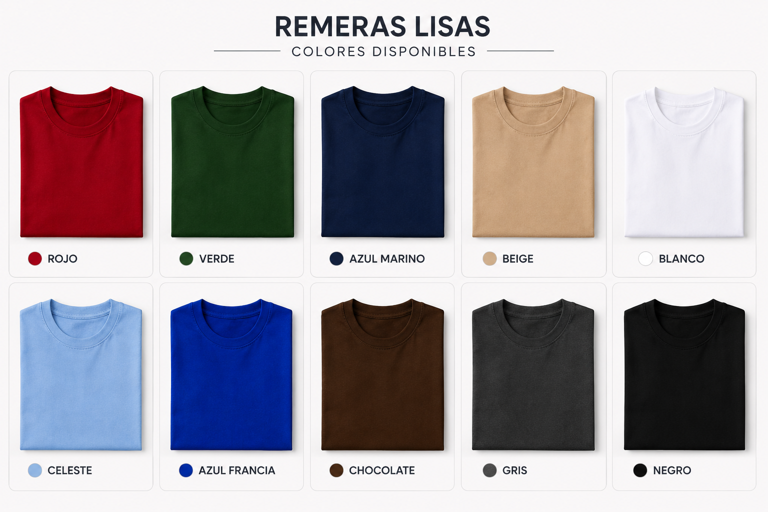 Remera lisa